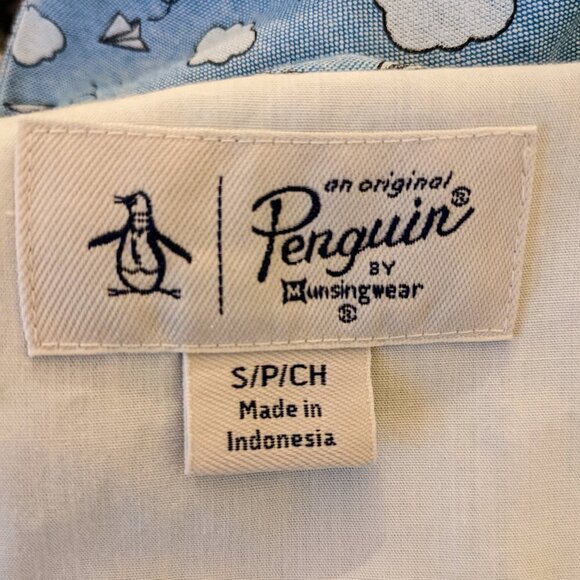 ORIGINAL PENGUIN Cloud Print Oxford Shirt - Picture 8 of 8